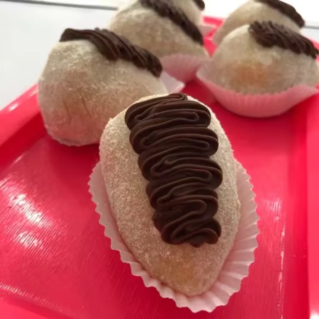 Coxinha de Ninho com Nutella e Morango